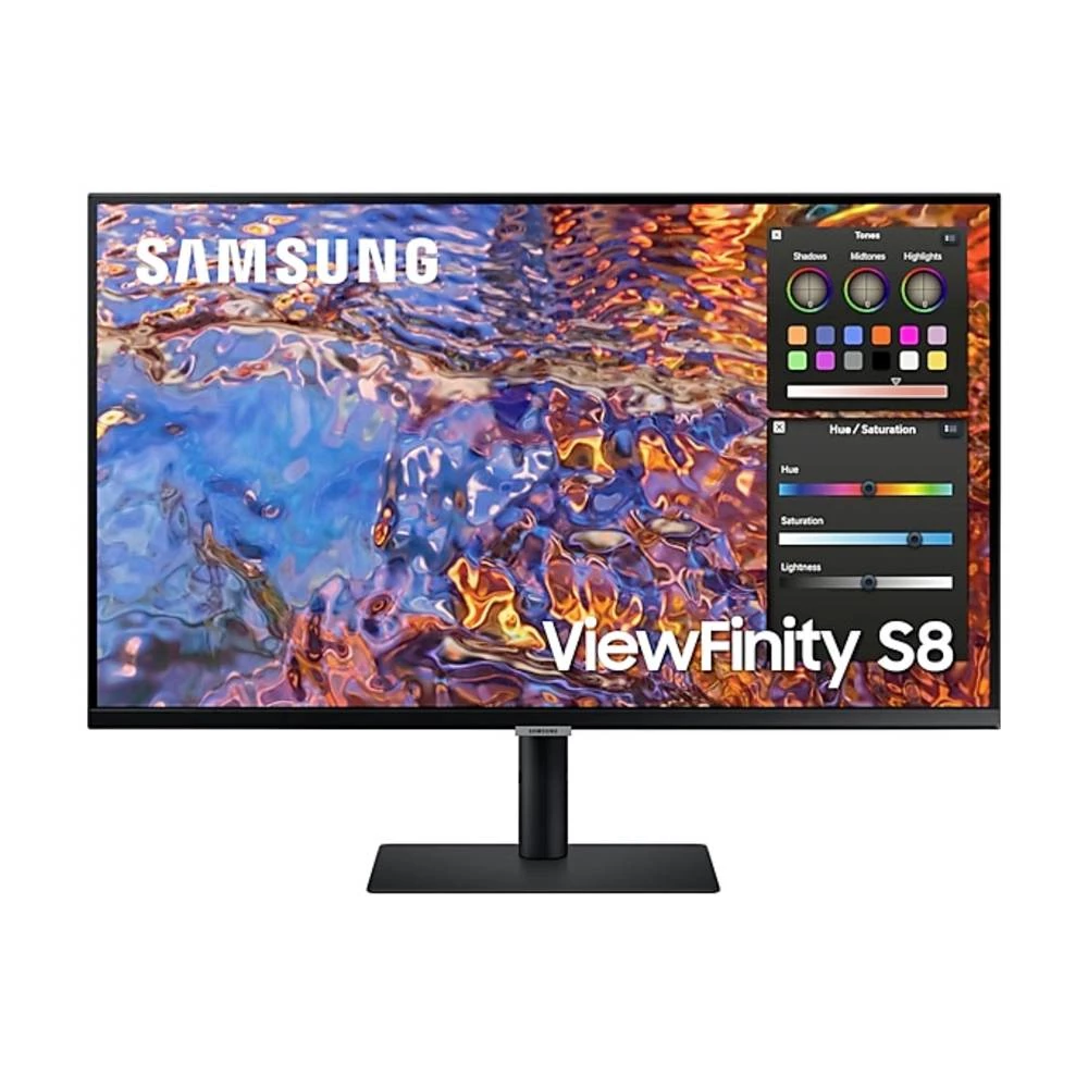Samsung ViewFinity S8 S32B800PXU LED zaslon 81.3 cm (32 palac) Energetska učinkovitost 2021 G (A - G) 3840 x 2160 piksel UHD, 4K 5 ms DisplayPort, slušalice (3.5 mm jack), HDMI™, USB 3.2 gen. 1 (US... slika