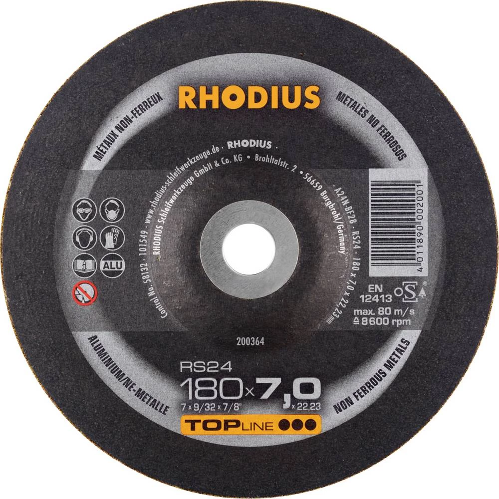 Rhodius 200364 brusna ploča promjer 180 mm Promjer bušotine 22.23 mm čelik 1 kom. slika