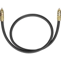 Oehlbach Cinch Audio Priključni kabel [1x Muški cinch konektor - 1x Muški cinch konektor] 1 m Antracitna boja pozlaćeni kontakti slika