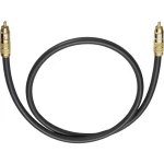 Oehlbach Cinch Audio Priključni kabel [1x Muški cinch konektor - 1x Muški cinch konektor] 1 m Antracitna boja pozlaćeni kontakti