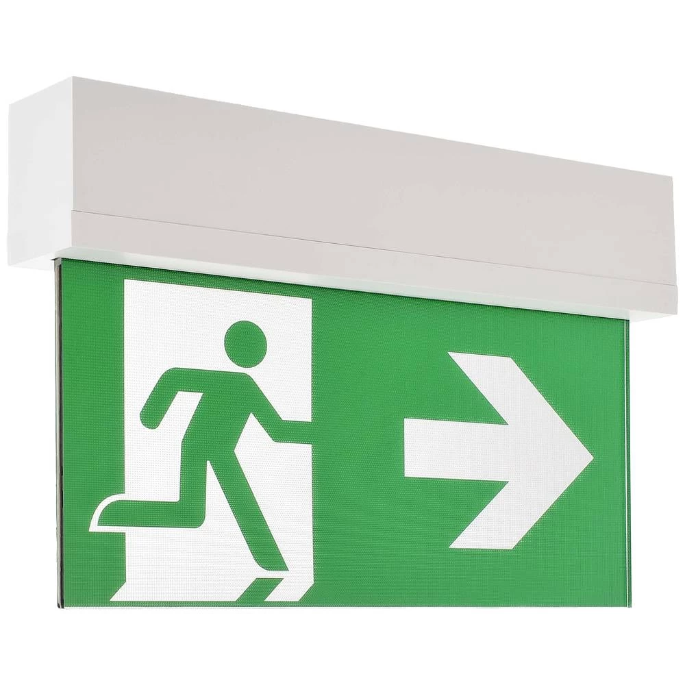 LED svjetlo za slučaj nužde Almaaz ravno, nadgradno, 4500 K, plastika, bijelo/zeleno Deko Light 348151 led osvjetljenje za izlaz u nuždi  montaža na strop slika