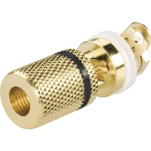 Laboratorijski ženski konektor Ženski konektor, vertikalna ugradnja Zatik-Ø: 4 mm Crna TRU COMPONENTS 100 ST slika