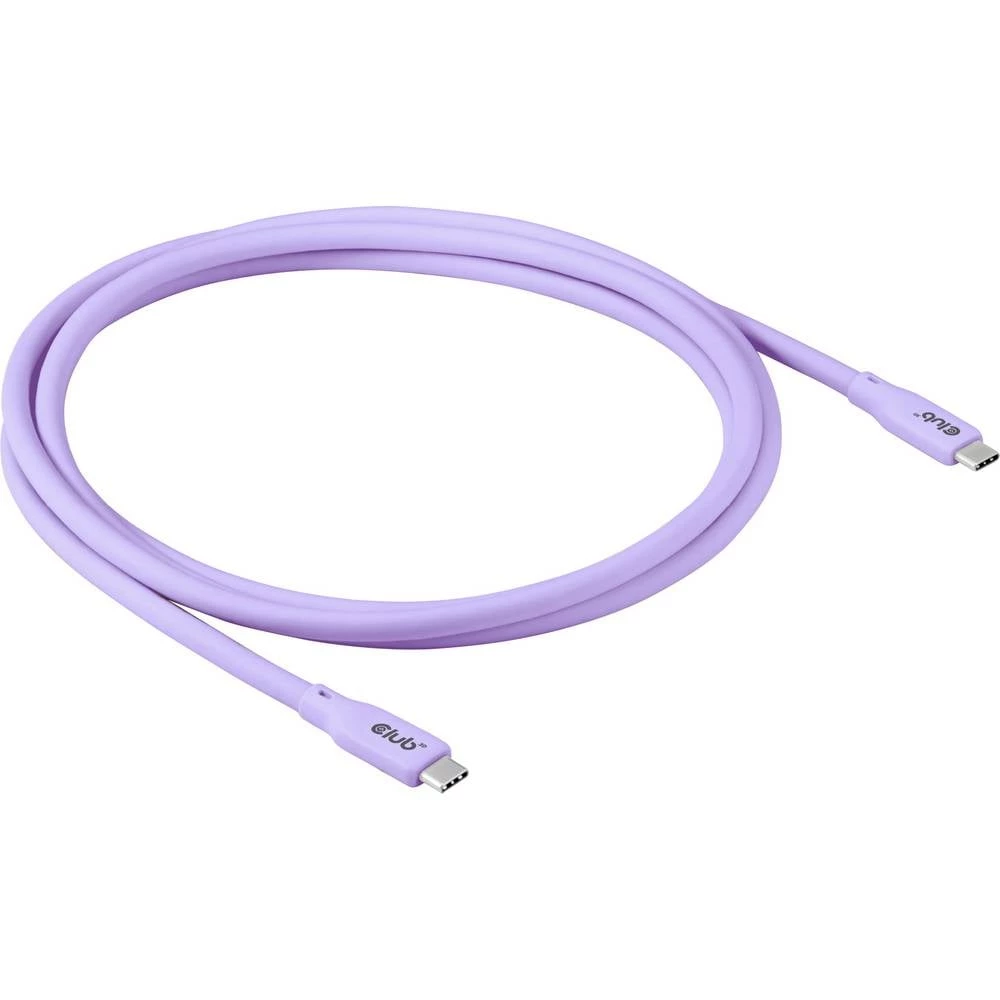 club3D USB-C kabel USB-C® utikač 2.00 m ljubičasta CAC-3004 slika