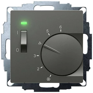 Eberle UTE 1011-Anthrazit-55 sobni termostat podžbukna 5 do 30 °C slika