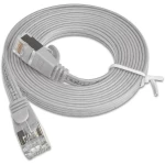 LAN (RJ45) Mreža Priključni kabel CAT 6 U/FTP 1 m Siva plosnati Slim Wirewin