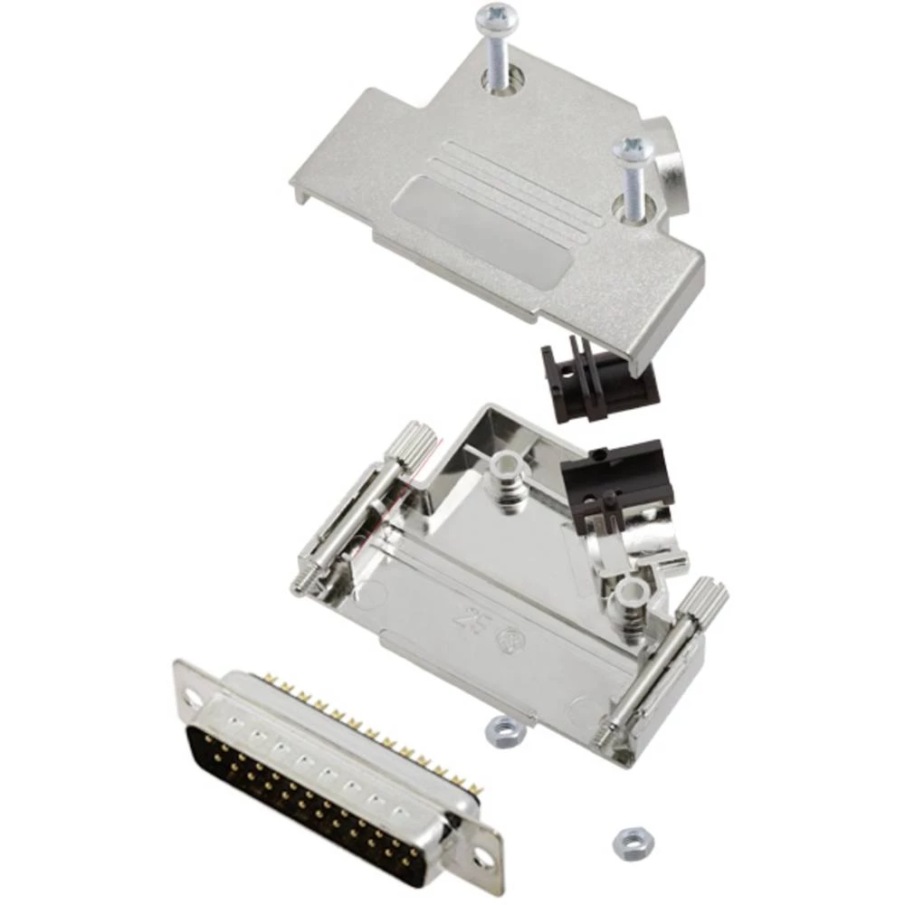 Komplet D-SUB pinskih konektora 45 ° Broj polova: 25 Lemni kup TRU COMPONENTS TCD45PKM25DMPK 1 ST slika