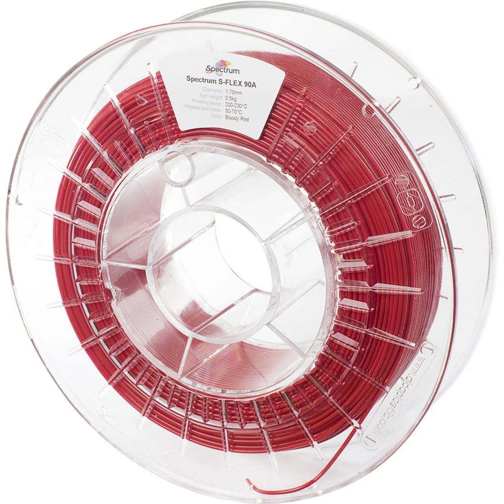 Spectrum Filaments 80259 S-Flex 90A 3D pisač filament fleksibilni filament fleksibilan, kemijski otporan, bez iskrivljen slika