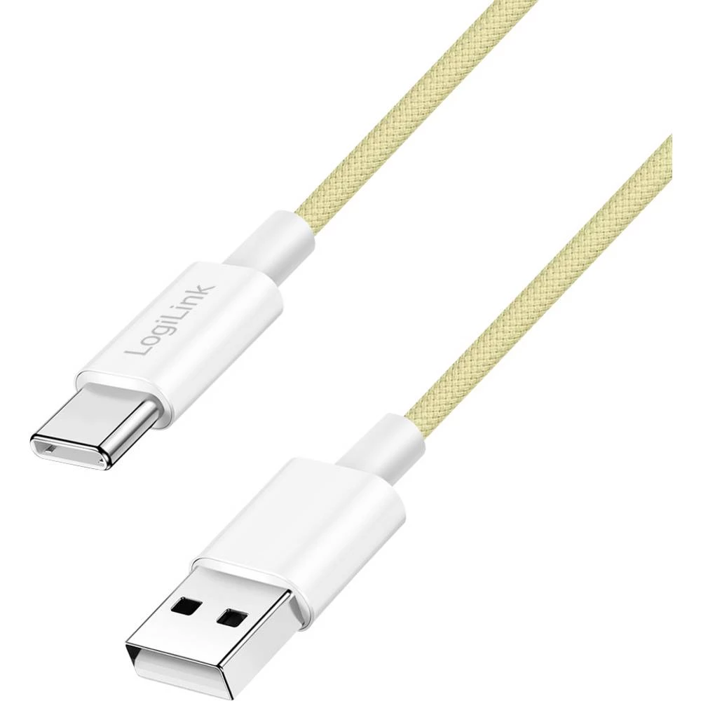 LogiLink USB-C kabel USB 2.0 USB-A utikač, USB-C® utikač 0.5 m žuta CU0332 slika