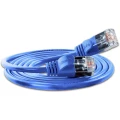 LAN (RJ45) Mreža Priključni kabel CAT 6 U/FTP 3 m Plava boja Slim Wirewin slika