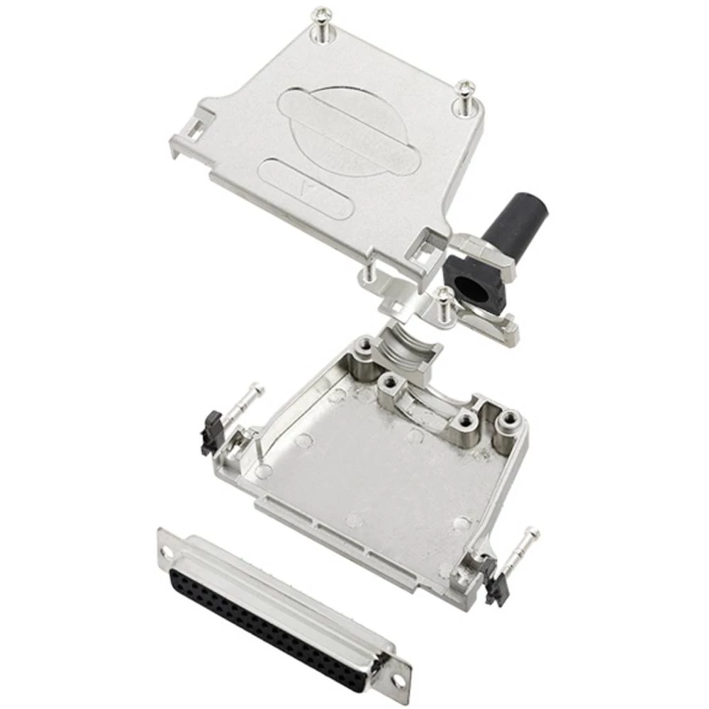 Višestruki ženski konektor D-SUB komplet 180 ° Broj polova: 37 Lemni kup TRU COMPONENTS TCDTZF37DMSK 1 ST slika