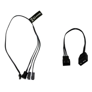 Alphacool Digital RGB LED Y kabel 3-smjerni s JST konektorom, crni - 30cm pc ventilator priključni kabel crna Alphacool slika