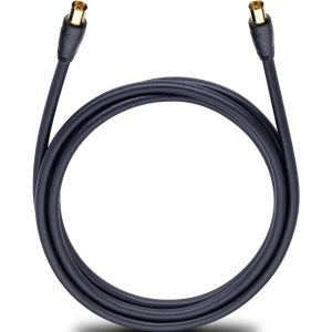 Antene, SAT Priključni kabel [1x 75 Ω antenski muški konektor - 1x 75 Ω antenski ženski konektor] 2 m 110 dB pozlaće slika