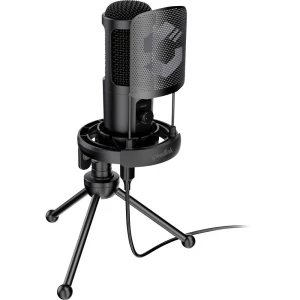 SpeedLink AUDIS PRO glasovni mikrofon crna USB, žičani uklj. kabel, uklj. tronožac, uklj. vjetrobran, postolje slika