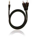 Oehlbach D1C84014 utičnica / Cinch audio priključni kabel [2x muški cinch konektor - 1x 3,5 mm banana utikač] 1.50 m crna