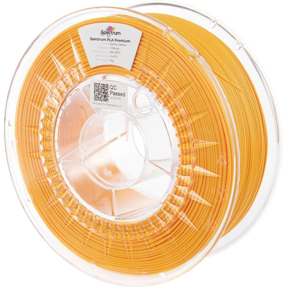 Spectrum Filaments 80841 PLA Premium 3D pisač filament PLA visoka vlačna čvrstoća 1.75 mm 1000 g dahlia yellow, žuta 1 S slika