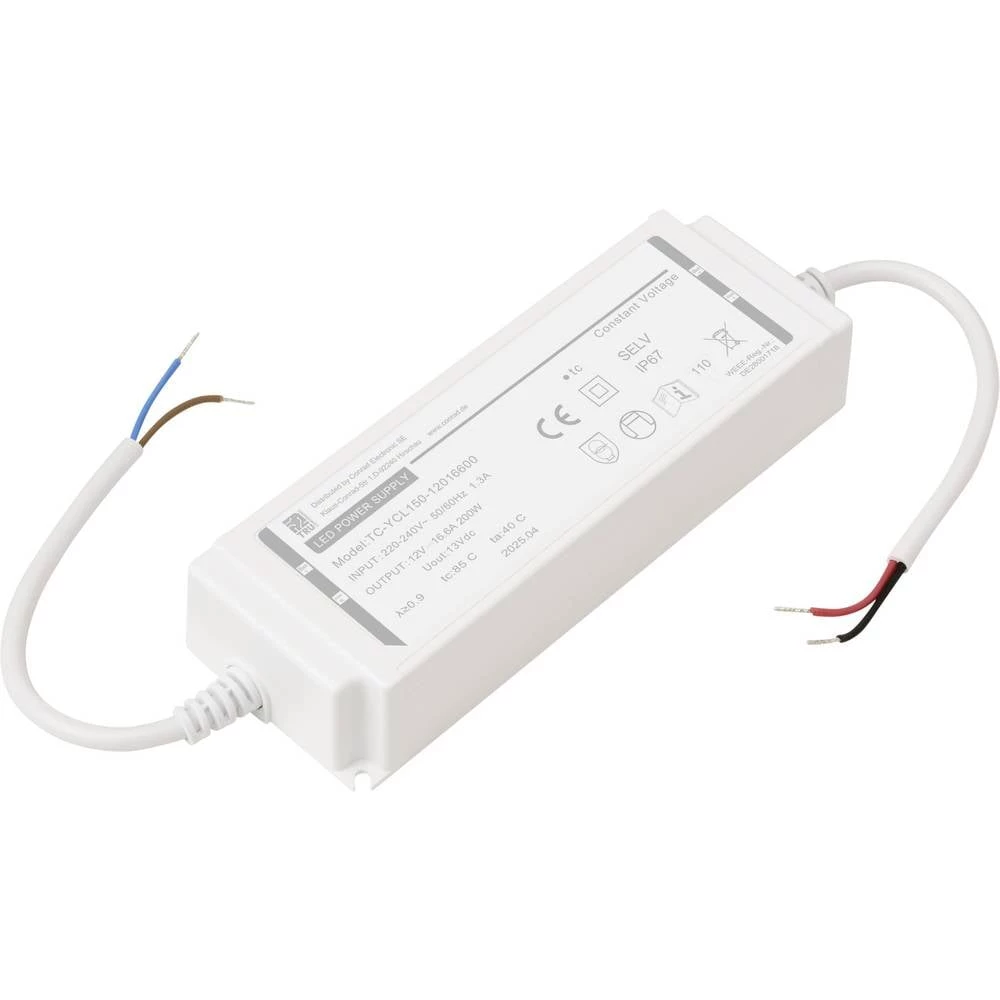 TRU COMPONENTS TC-YCL150-12016600 LED transformator konstantni napon 18 W 16.6 A 11.4 - 12.6 V/DC 1 kom. slika