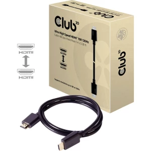 club3D HDMI Priključni kabel [1x Muški konektor HDMI - 1x Muški konektor HDMI] 1 m Crna slika