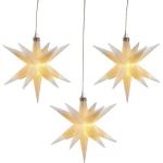 LED božićne zvijezde 3-dijelni komplet Toplo-bijela LED HGD CW62-1008 Bijela