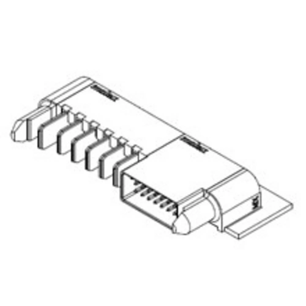 Molex ugradna standardna letva s muškim kontaktima 46437-3005 1 St. Tray slika