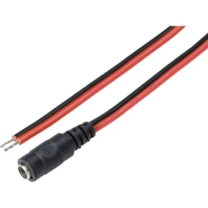 TRU COMPONENTS TC-9556656 niskonaponski priključni kabel niskonaponski konektor - slobodan kraj 5.5 mm 2.1 mm   2.00 m 1 St. slika
