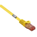 Basetech RJ45 BT-2270699 mrežni kabeli, patch kabeli cat 6 U/UTP 10.00 m žuta sa zaštitom za nosić, bez halogena slika