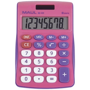 Maul MJ 450 stolni kalkulator ružičasta Zaslon (broj mjesta): 8 baterijski pogon, solarno napajanje (Š x V) 113 mm x 72 mm slika