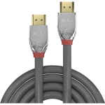 LINDY HDMI priključni kabel HDMI-A utikač, HDMI-A utikač 7.50 m siva 37875  HDMI kabel