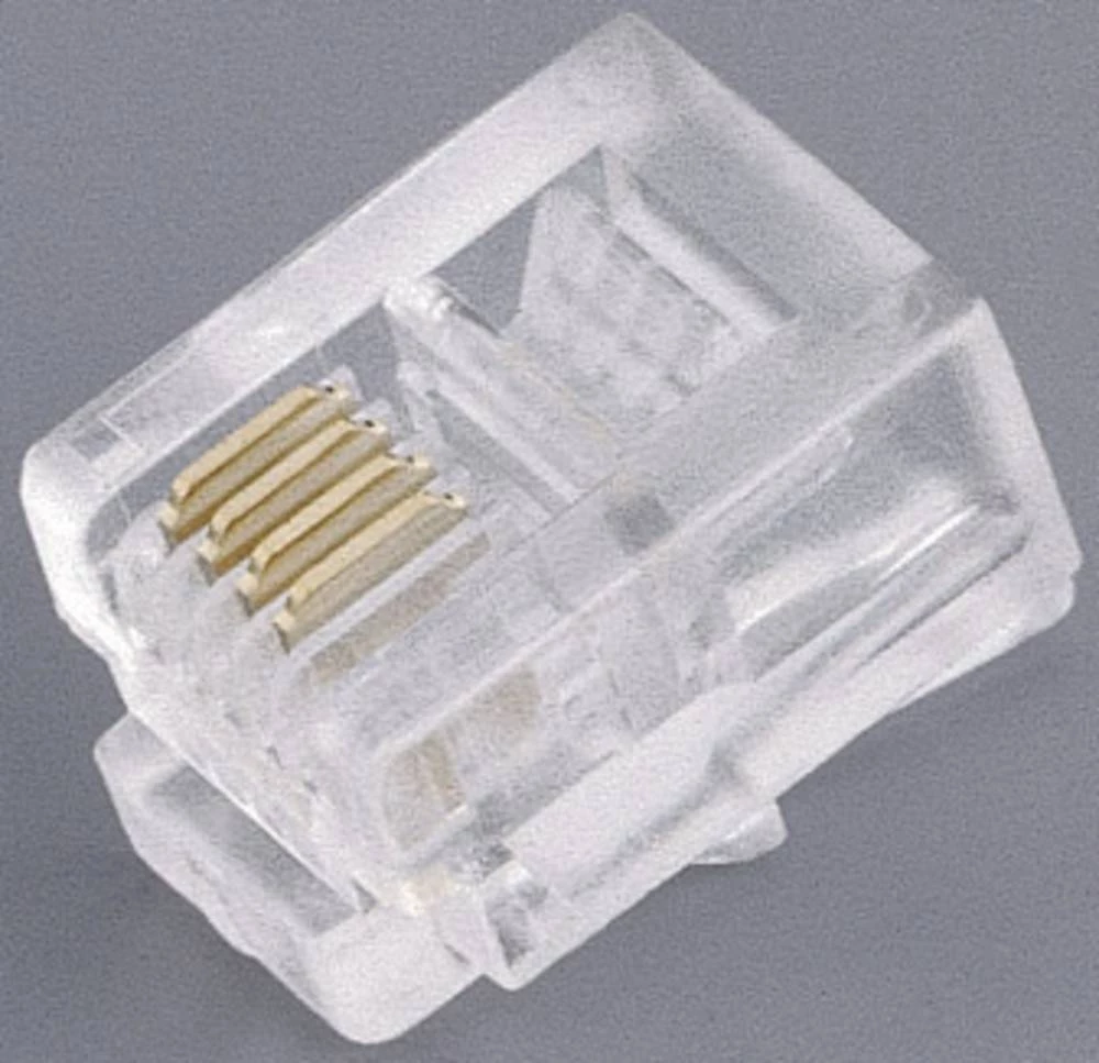 Modularni utikač, ravan, broj polova: 8P8C proziran TRU COMPONENTS TC-2525003 100 kom. slika