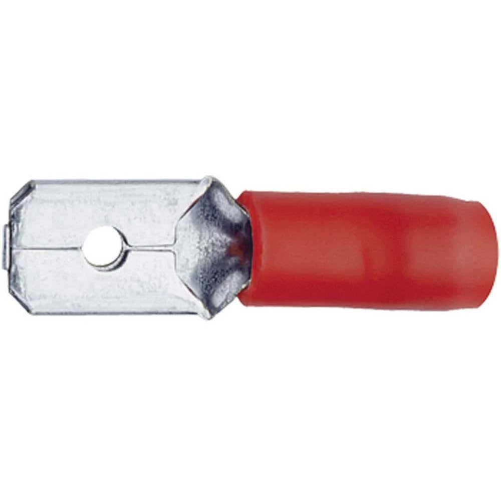 Klauke 8202B plosnati utikač Širina utikača: 4.8 mm Debljina utikača: 0.5 mm 180 ° izolirani dio crvena 1 St. slika