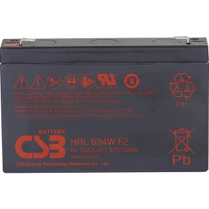 CSB Battery HRL 634W high-rate longlife HRL634W olovni akumulator 6 V 8.4 Ah olovno-koprenasti (Š x V x D) 151 x 99 x 34 slika