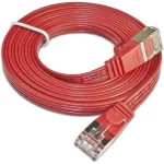 LAN (RJ45) Mreža Priključni kabel CAT 6 U/FTP 5 m Crvena plosnati Slim Wirewin