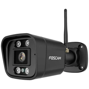 Foscam V5P 5 MP dvopojasna WiFi nadzorna kamera s integriranim reflektorom i alarmnom sirenom (crna) Foscam V5P (black) WLAN ip sigurnosna kamera 3072 x 1728 piksel slika
