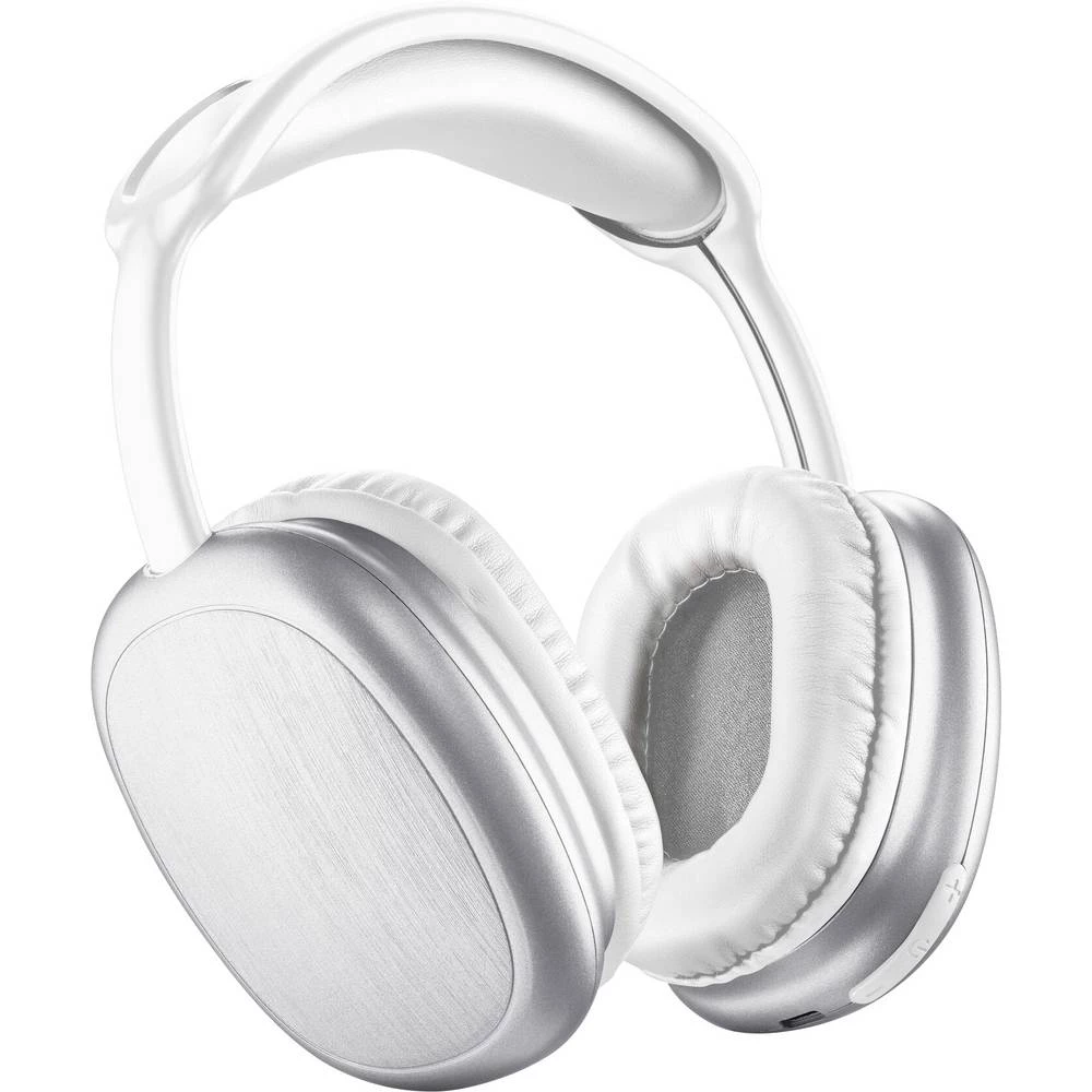 Cellularline Over Ear Headset Bluetooth®, bežični, žičani bijela kontrola glasnoće, utišavanje mikrofona slika