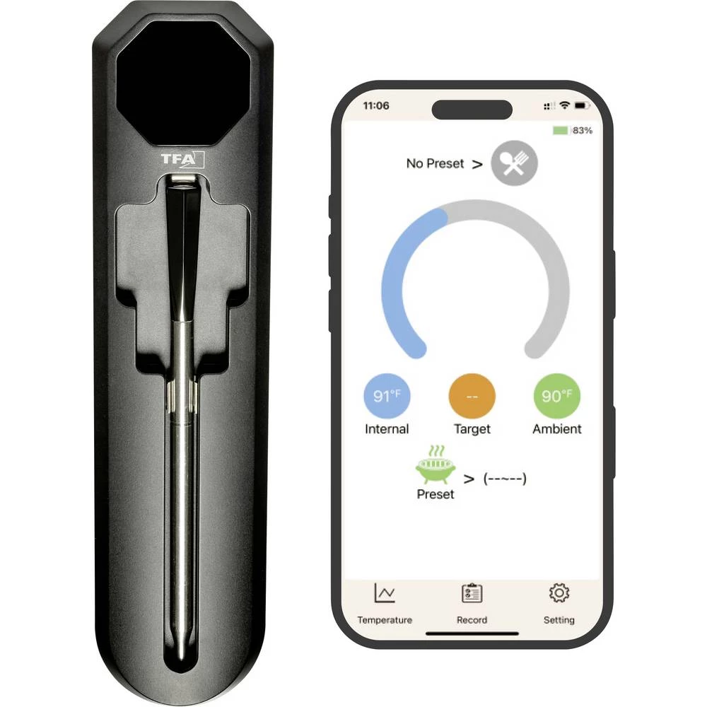 TFA Dostmann SMART BBQ KÜCHEN-CHEF 2 plinski, kolica sa roštiljem, loptasti, kombinirani, prijenosni plinski roštilj, sm slika