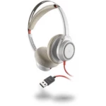 Plantronics Headset Blackwire C7225 binaural USB ANC Telefonske slušalice USB Sa vrpcom, Stereo Na ušima Bijela