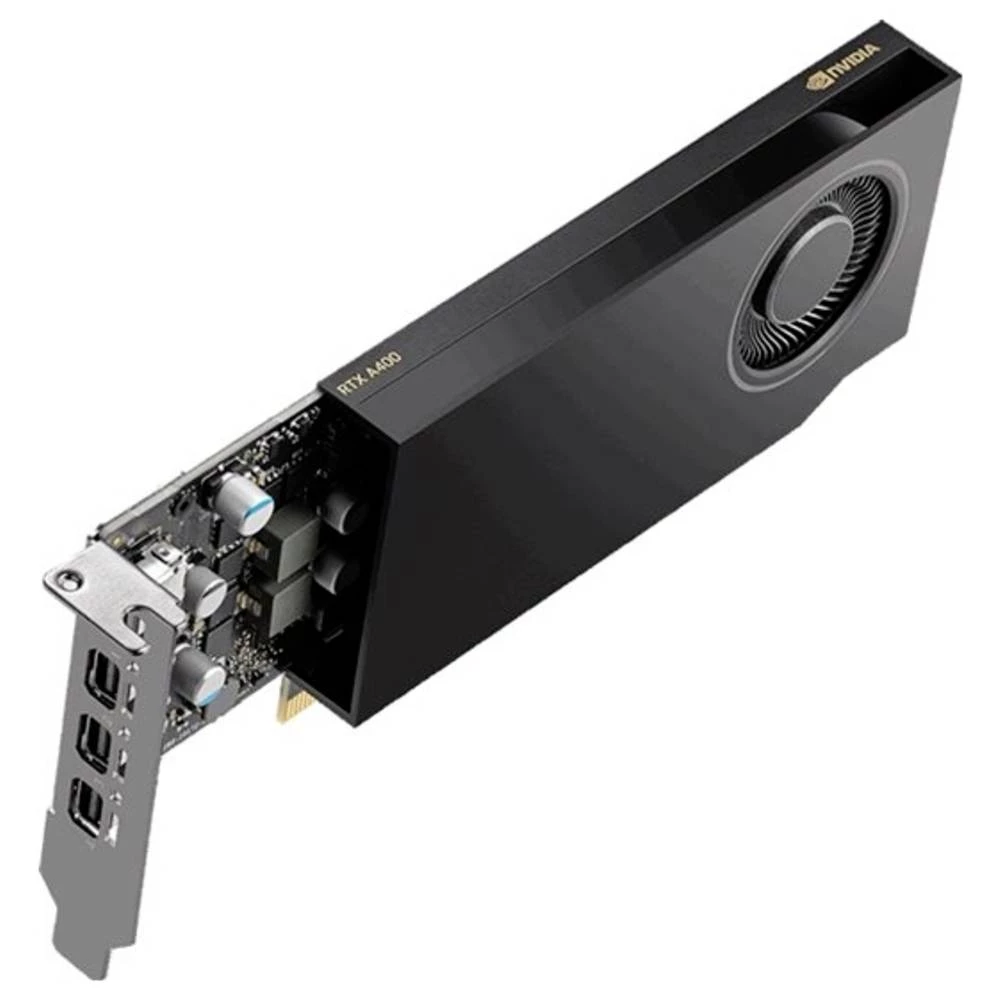 PNY grafička kartica Nvidia RTX™ A400 Low Profile 4 GB GDDR6-SDRAM PCIe x8 mini displayport nisko profilna slika
