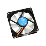 Cooltek Silent Fan 80 ventilator za PC kućište crna, bijela (Š x V x D) 80 x 80 x 25 mm