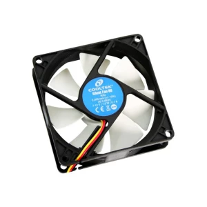 Cooltek Silent Fan 80 ventilator za PC kućište crna, bijela (Š x V x D) 80 x 80 x 25 mm slika