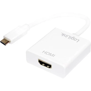 USB 3.1 Adapter [1x USB 3.1 muški konektor AC - 1x Ženski konektor HDMI] Bijela LogiLink slika