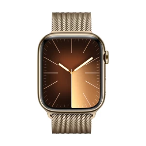 Apple Watch Series 9 GPS + Cellular 45 mm zlatno kućište od nehrđajućeg čelika sa zlatnom milanskom petljom Apple Watch Series 9 GPS + Cellular 45 mm kutija od nehrđajućeg čelika Milanese Loop zlatna slika