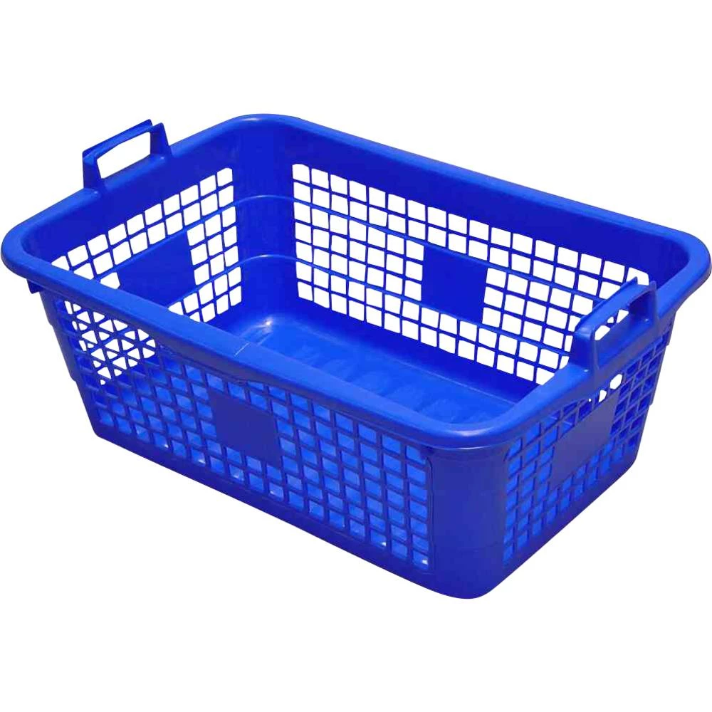 Kvadratna košara za rublje 45 l, 62 cm, plava slika