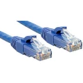 LINDY 45473 RJ45 mrežni kabel, Patch kabel cat 6 U/UTP 2.00 m plava boja sa zaštitom za nosić 1 St. slika
