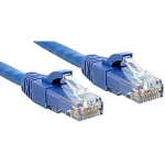 LINDY 45473 RJ45 mrežni kabel, Patch kabel cat 6 U/UTP 2.00 m plava boja sa zaštitom za nosić 1 St.