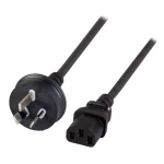EFB Elektronik EK493.1.8 kabel za napajanje crni 1,8 m utikač tipa I C13 spojnica EFB Elektronik struja priključni kabel 1.8 m crna
