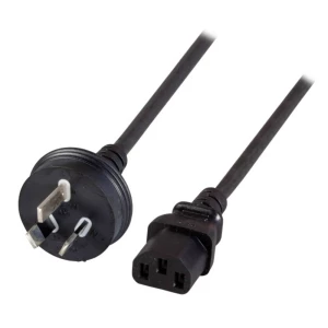 EFB Elektronik EK493.1.8 kabel za napajanje crni 1,8 m utikač tipa I C13 spojnica EFB Elektronik struja priključni kabel 1.8 m crna slika