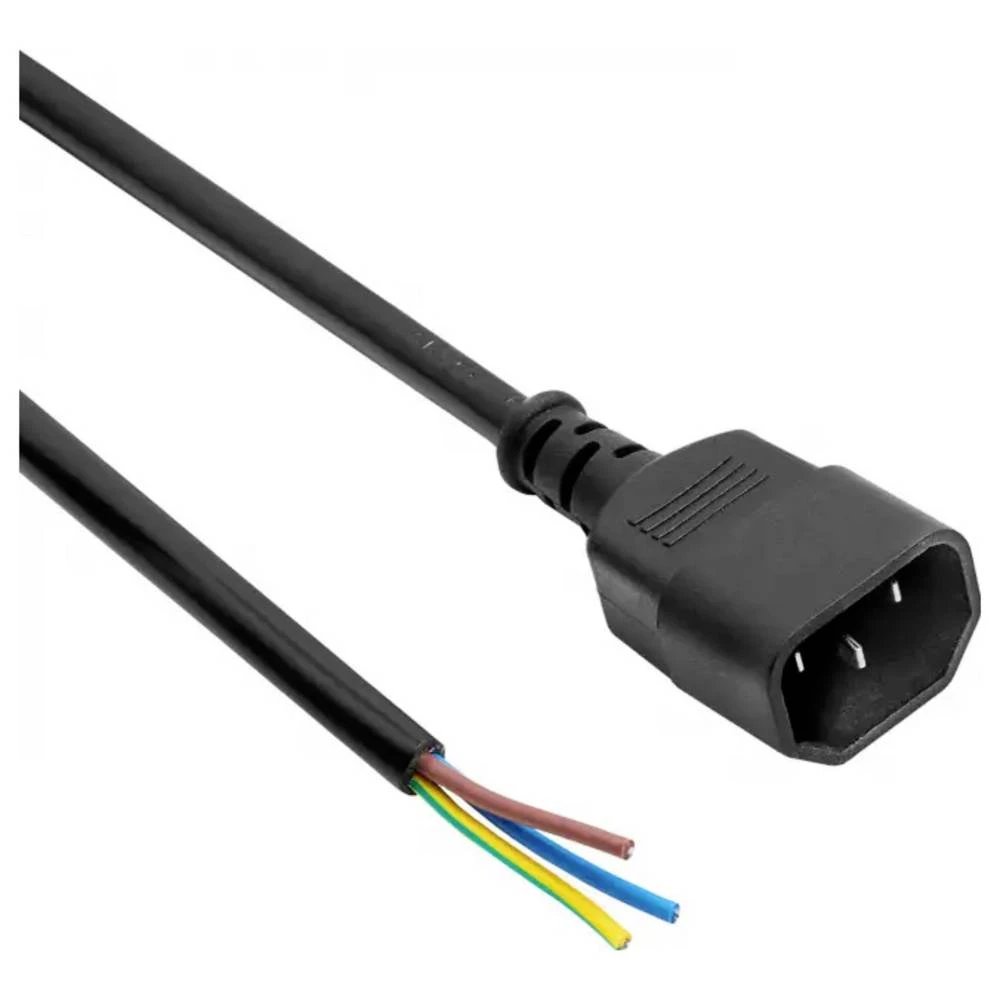 Akyga struja priključni kabel 1.8 m crna slika