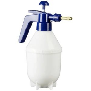 Industrijska prskalica 1 l, PE bijela prozirna mesingana mlaznica Pressol 06 178  industrijska boca za prskanje 1 l bijelo-plava slika