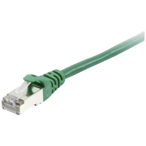 Equip 605548 RJ45 mrežni kabel, Patch kabel cat 6 S/FTP 15 m zelena pozlaćeni kontakti 1 St. slika