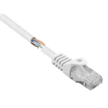 Basetech RJ45 BT-2272254 mrežni kabeli, patch kabeli cat 5e U/UTP 0.25 m bijela sa zaštitom za nosić slika