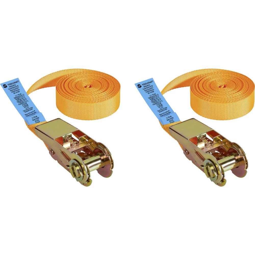 TOOLCRAFT TO-10246098 Vučna sila LC (pojedinačno / izravno)=350 daN (D x Š) 6 m x 25 mm račna EN 12195-2 slika
